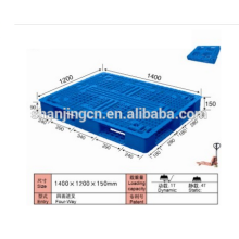 Cheap heavy duty single faced 4-way plastic pallet